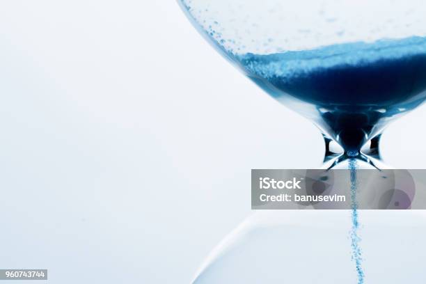 Hourglass On White Background Stock Photo - Download Image Now - Time, Hourglass, Urgency
