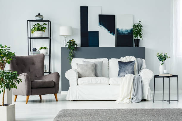 istock Front view of living room 960745044