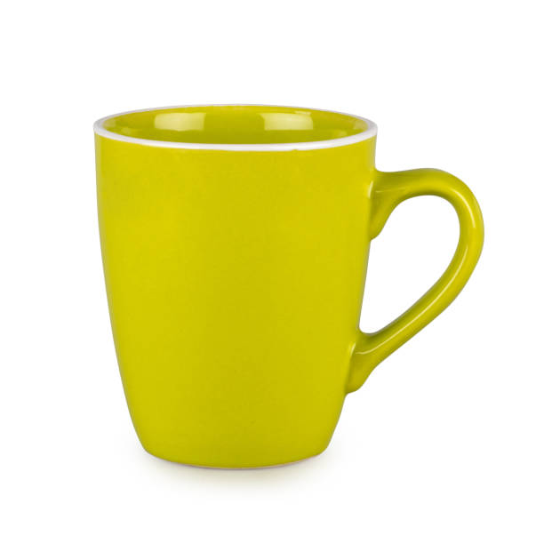 istock Green mug isolated on white background with clipping path. 960761800