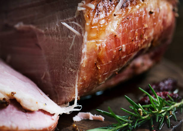 istock Roasted ham food photography recipe idea 960762982