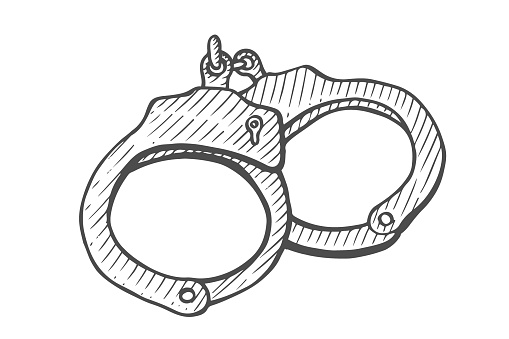Animation Handschellen Handschellen Hand Gezeichnet Stock Vektor Art und mehr Bilder von ...