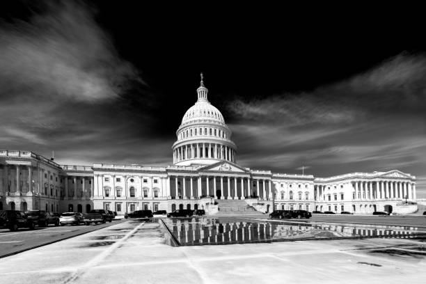 istock US Capitol Building After Snow in Black and White, Washington DC 960784278