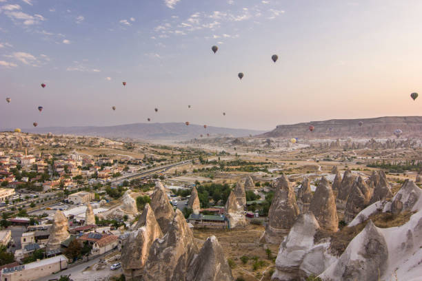 istock sunrise in cappadocia with air baloons 960787852
