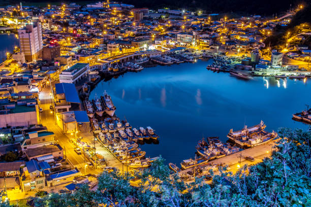istock A night view of Chuksan Harbor,korea 960813938