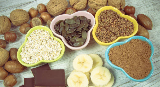 istock Products containing magnesium. Healthy food. 960824416