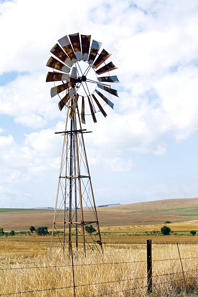 istock Windmill on a farm in South Africa 96083097