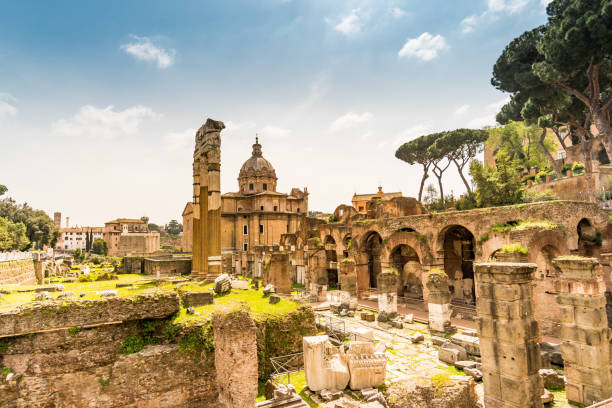 istock Roman Forum in Rome. Italy capital landmarks. 960833672