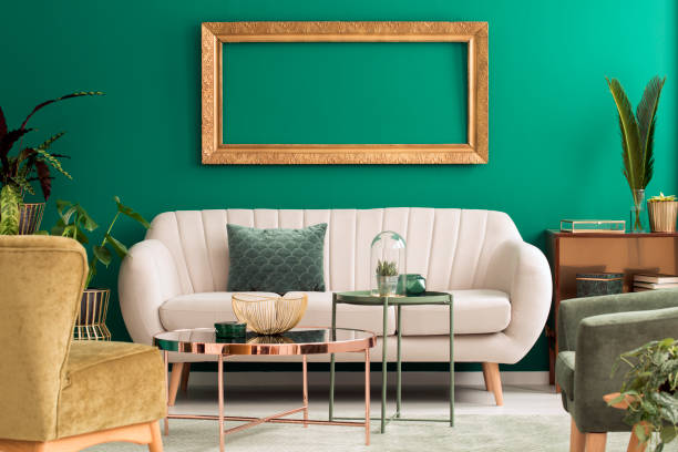 istock Green and gold tables 960850900