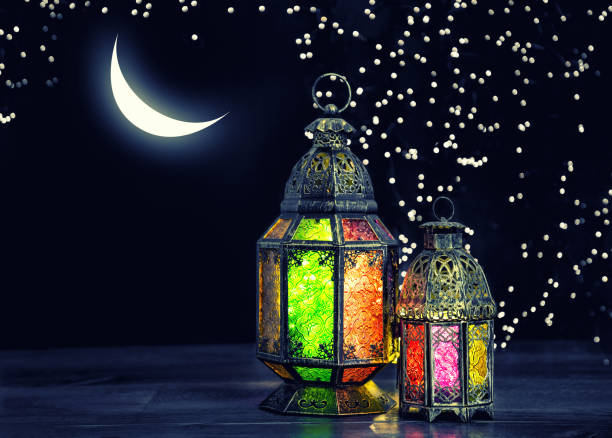 istock Oriental light lantern moon stars Ramadan kareem vintage 960857402