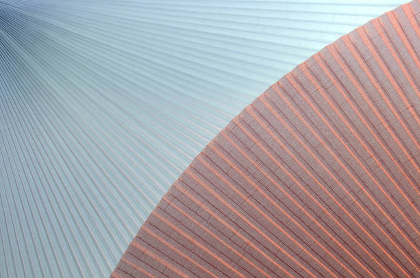 istock Abstract 3D background in the form of corrugated fabrics 960858102