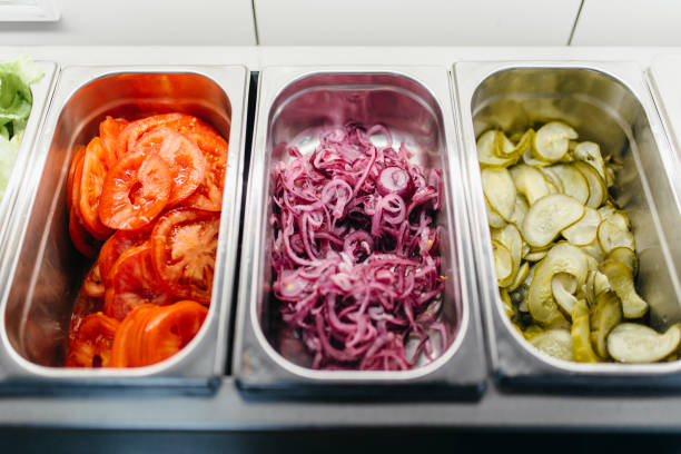 istock Ingredients for burger cooking, vegetables, nobody 960858234