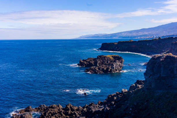 istock Tenerife coast. Tenerife black beach 960861644