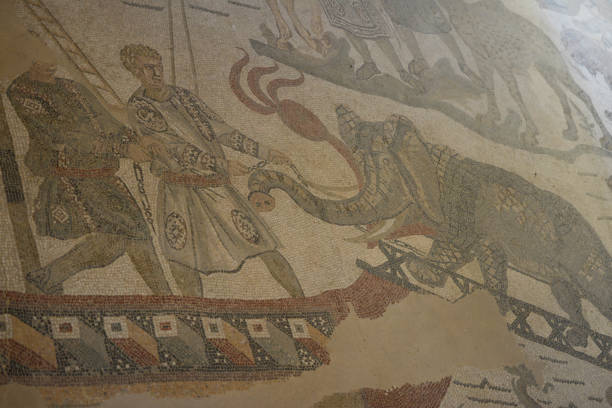 istock Roman mosaic floor in Sicily 960871794