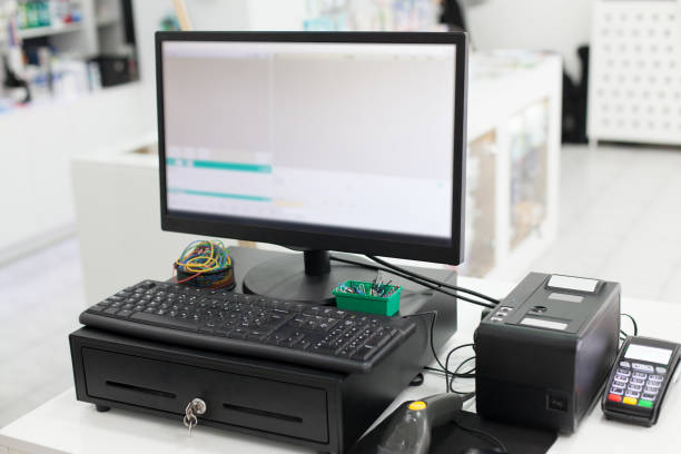 istock real electronic cashier at store 960875176