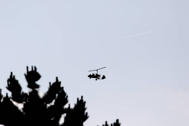 istock Gyrocopters in the sky 960876546