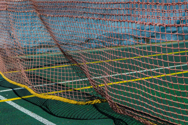 istock Tennis court, grid and ball. 960876774