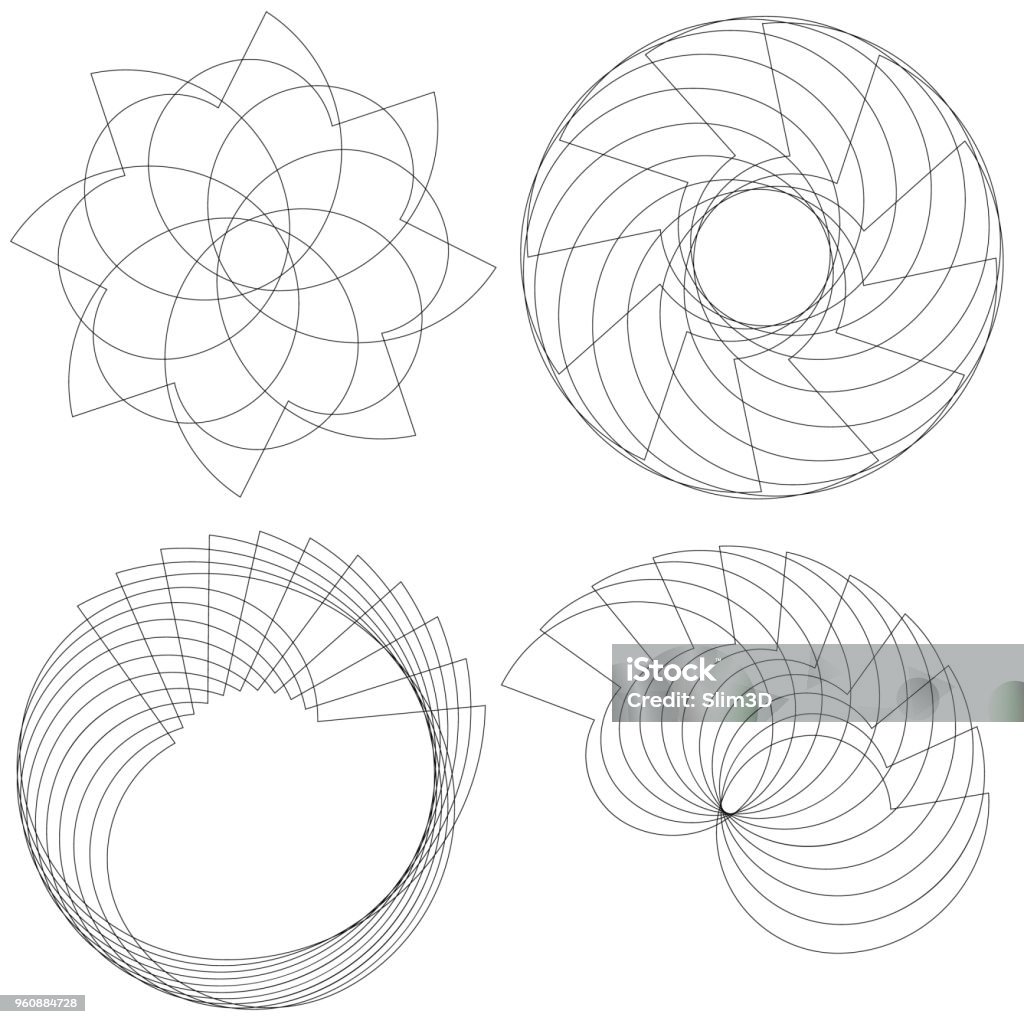 Decorative Pattern Chart Set With Decorative Patterns Stock Illustration - Download Image Now ...