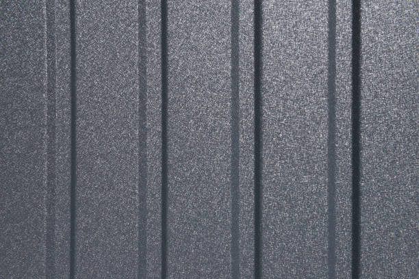 istock Lines on metal sheet background. Profiled steel sheet. Can be used as a background 960884844