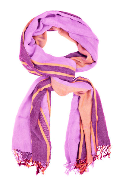 istock Silk scarf. Pink silk scarf isolated on white background 960889444