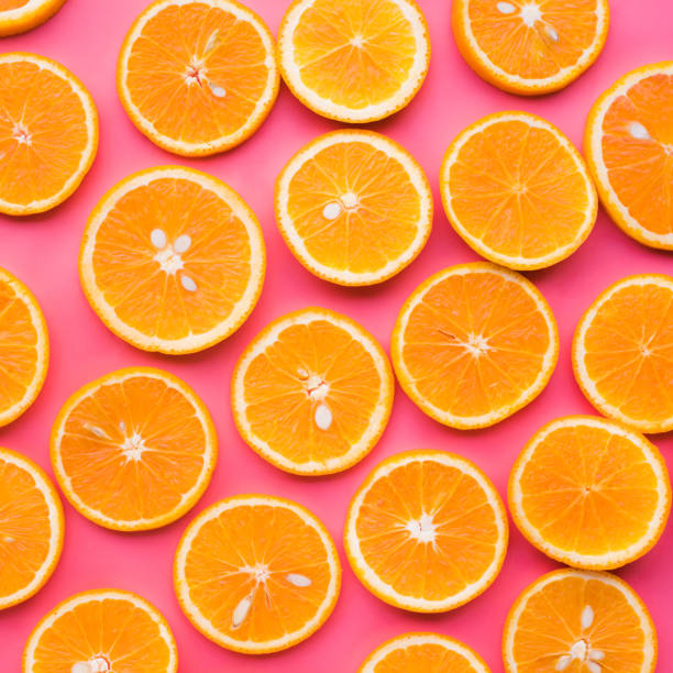 istock Group of orange slice.fruit and summer concept 960889486