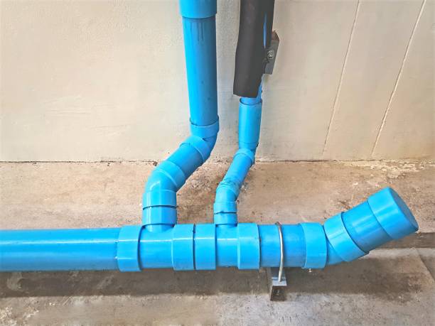 istock Blue PVC Piping System of Water Supply 960901546