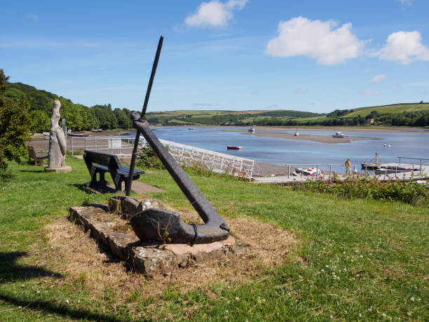 St Dogmaels, Pembrokeshire St Dogmaels, Pembrokeshire, Wales  on the estuary of the River Teifi teifi river stock pictures, royalty-free photos & images