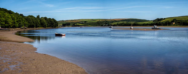 St Dogmaels, Pembrokeshire St Dogmaels, Pembrokeshire, Wales  on the estuary of the River Teifi teifi river stock pictures, royalty-free photos & images