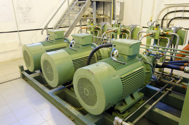 istock Electric motors for hydraulic pressure construction machinery 960922566