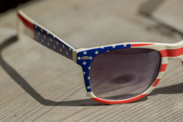 istock A sunglasses with American colors 960922866