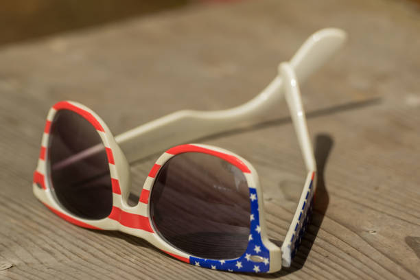 istock A sunglasses with American colors 960922874