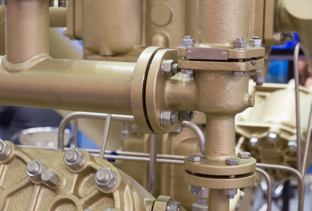 istock Element of pipeline on oil and gas platform 960923166