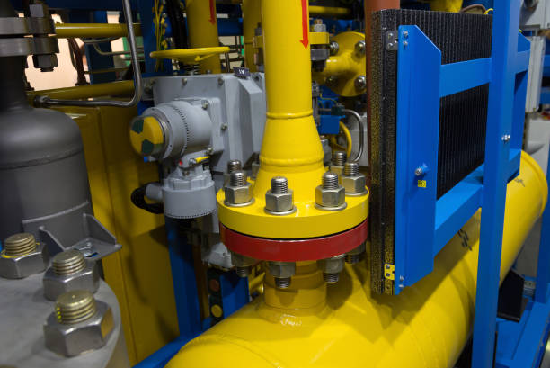 istock Element of pipeline on oil and gas platform 960923718