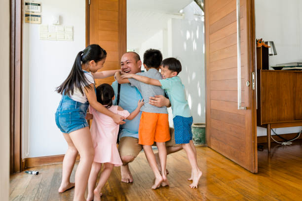 istock Father finally came home! 960926928