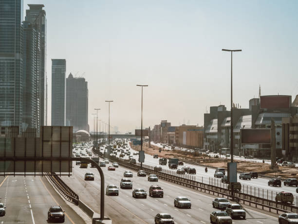 istock Traffic on the highway Sheikh Zayed Road in Dubai 960937162