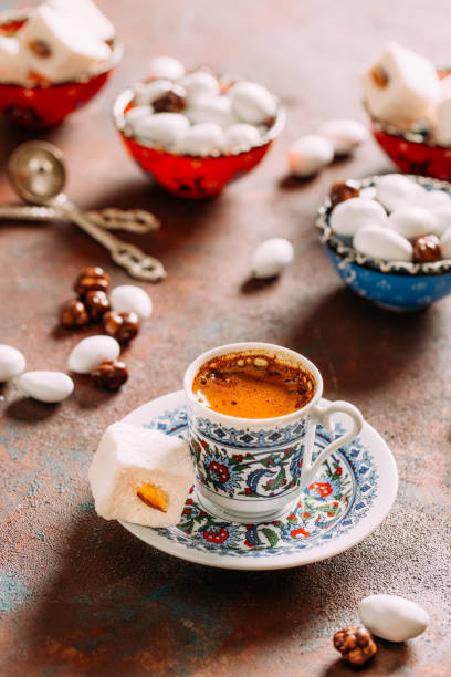 istock Turkish Coffee and Turkish Delights 960947306