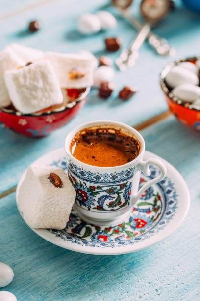 istock Turkish Coffee and Turkish Delights 960947308