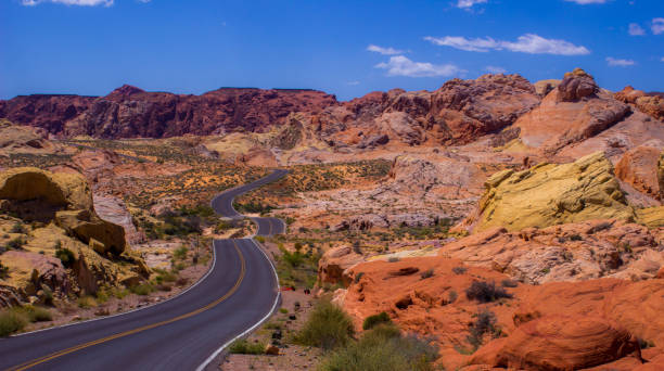 istock Winding Road through the Colorful Desert Scenery 960950894