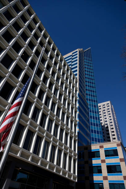 istock Downtown Sacramento Architecture with Flag 960959120