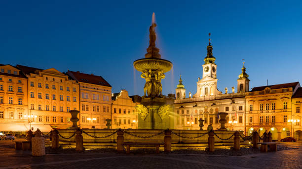 istock Samson Fountain in Ceske Budejovice 960959488