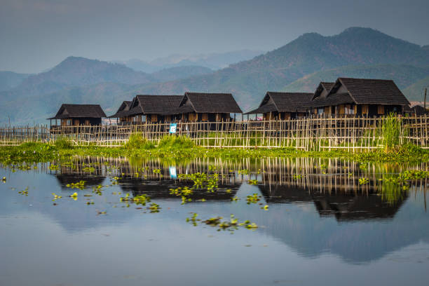 istock Water houses in Lake Inle 960964292