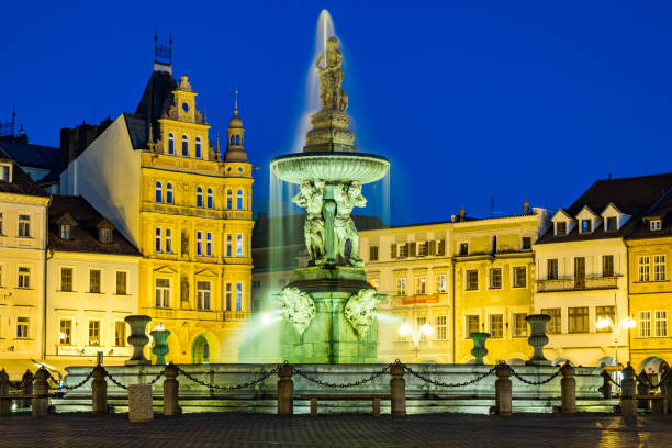 istock Samson Fountain in Ceske Budejovice 960966978