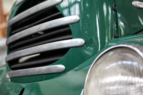 istock Part of a hood from an old car 960970992