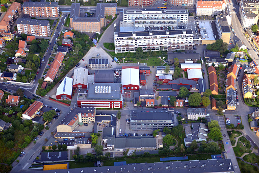 Corporate headquarters of Novo Nordisk. A pharmaceutical company headquartered in Denmark. Copenhagen, Denmark - august 12, 2023.