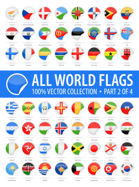 istock World Flags - Vector Round Corner Glossy Icons - Part 2 of 4 960975832