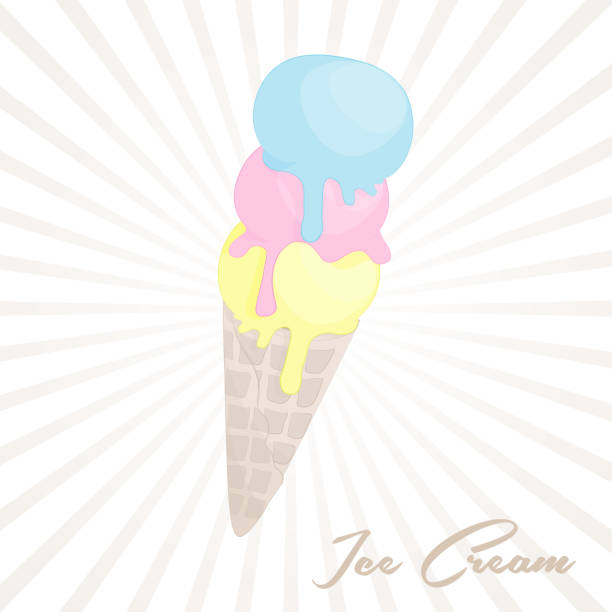 istock Ice cream in cartoon style. Icecream vector in nice colors isolated vector illustration 960982290
