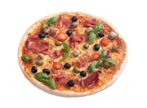 istock Italian pizza with jamon 960982622