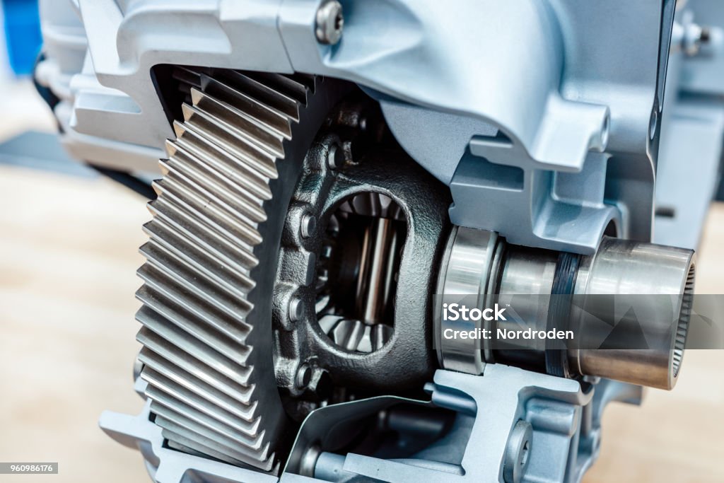 The car's differential The car's differential. Cross section, internal device is shown. Car Stock Photo