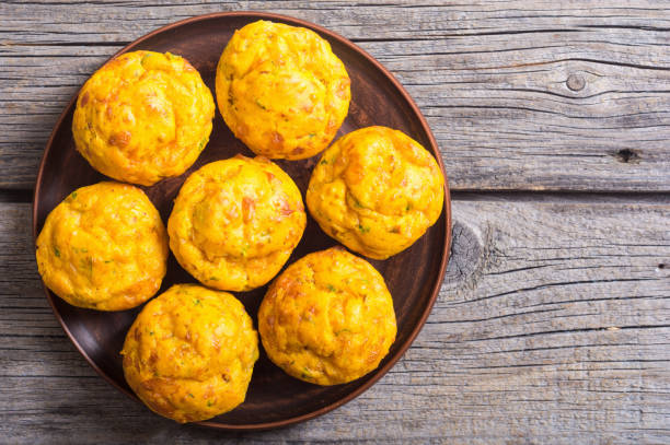 istock Homemade baked muffins with cheese 960989270