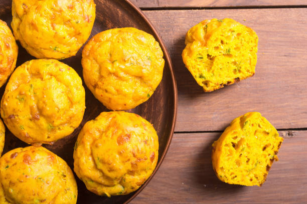 istock Homemade baked muffins with cheese 960989288