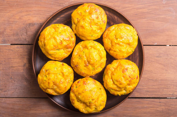 istock Homemade baked muffins with cheese 960989306